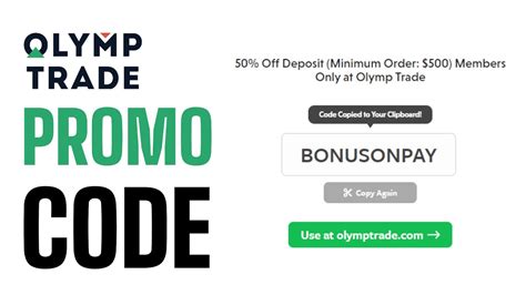 olymp trade promo code|Olymp Trade .